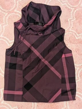 Liv by Habitat Sleeveless Cowel Neck Top - Plum Plaid